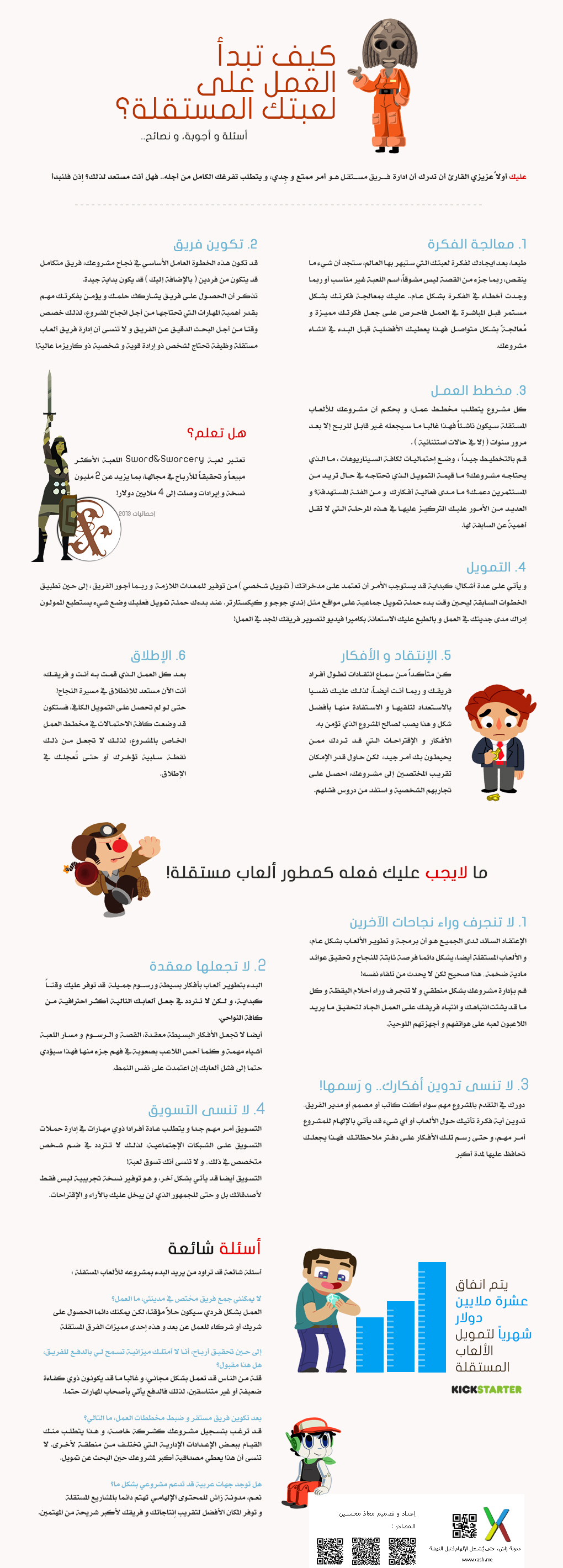 [رسم معلوماتي] كيف تبدأ العمل على لعبتك المستقلة ؟