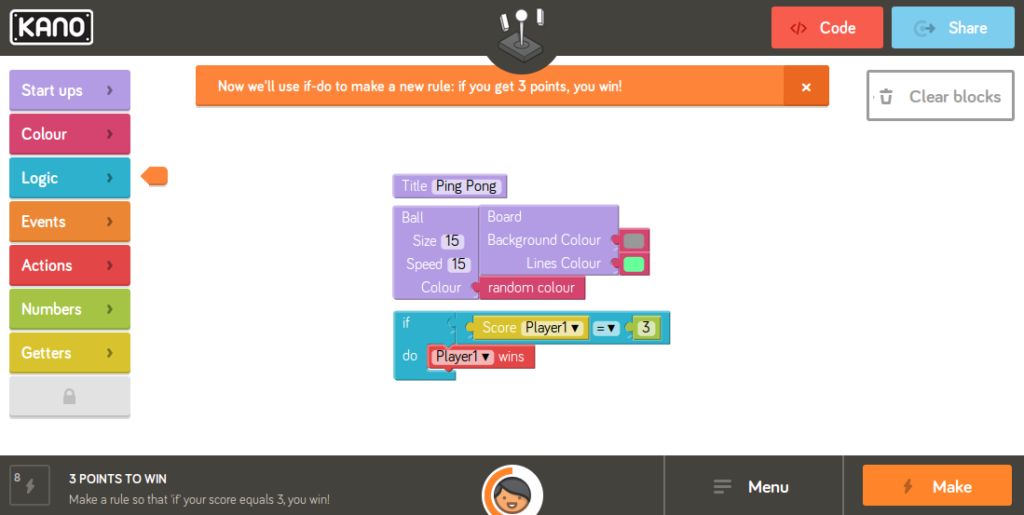 كانو مع لغة برمجة سكراتش